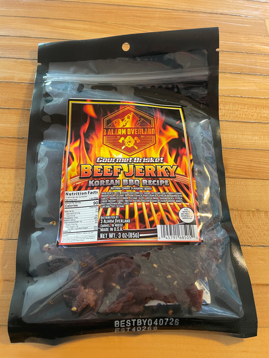 3 Alarm Overland Beef Brisket Korean Barbecue Jerky